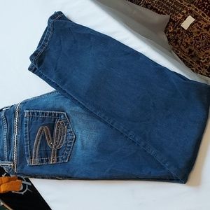 Seven 7 Jeans Rhinestone Pockets Womens Skinny Jeans size 8